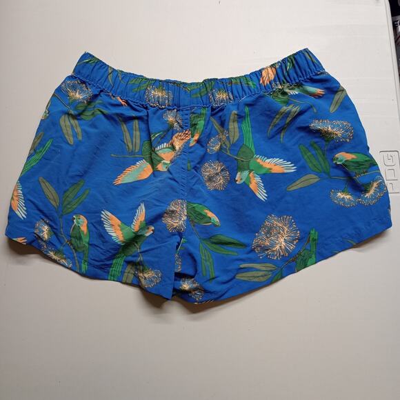 Patagonia Women Barely Baggies Parrot Print Swim Shorts - Picture 2 of 7